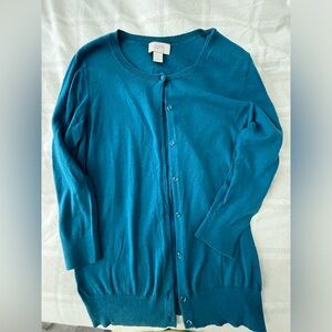 Loft cardigan rhinestone buttons size S